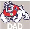Fresno State Bulldogs Transfer Decal - Dad
