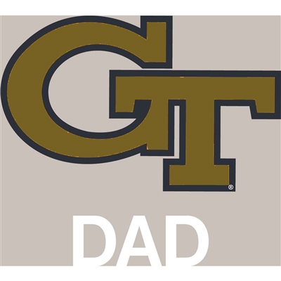 Georgia Tech Yellow Jackets Transfer Decal - Dad