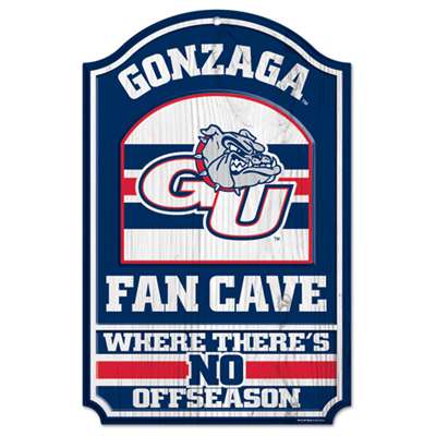 Gonzaga Bulldogs Wood Sign - Fan Cave