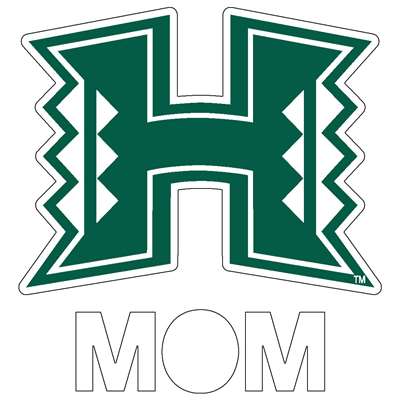 Hawaii Rainbow Warriors Transfer Decal - Mom