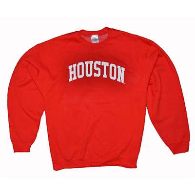Houston Crewneck Sweatshirt, Red
