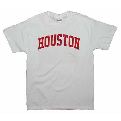Houston T-shirt - Arch Print One Color, White