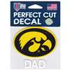 Iowa Hawkeyes Perfect Cut Decal - Dad