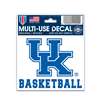 Kentucky Wildcats Decal 3" X 4" - Basketball