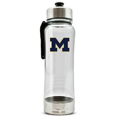 Michigan Wolverines Clip-On Water Bottle - 16 oz