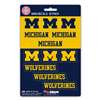 Michigan Wolverines Mini Decals - 12 Pack