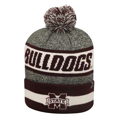 Mississippi State Bulldogs Top of the World Cumulus Pom Knit Beanie