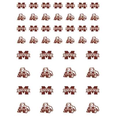 Mississippi State Bulldogs Small Sticker Sheet - 2 Sheets
