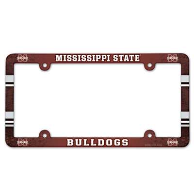 Mississippi State Bulldogs Plastic License Plate Frame