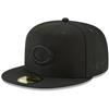 Cincinnati Reds New Era 5950 Fitted Hat - Black/Black