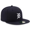 Detroit Tigers New Era 5950 Fitted Hat - Home - Navy