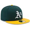 Oakland Athletics New Era 5950 Fitted Hat - Home - Green/Yellow