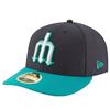 Seattle Mariners New Era 5950 Batting Practice Fitted Hat - White