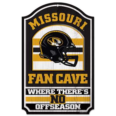 Missouri Tigers Fan Cave Wood Sign