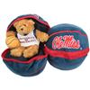Mississippi Ole Miss Rebels Stuffed Bear in a Ball - Basketball