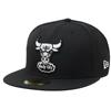 Chicago Bulls New Era 5950 Fitted Hat - Black/Whit