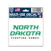 North Dakota Fighting Hawks Decal 3" X 4" - Team Logo