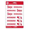 Nebraska Cornhuskers Mini Decals - 12 Pack