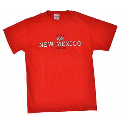 New Mexico T-shirt - Red, School Logo
