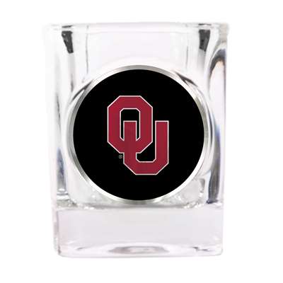 Oklahoma Sooners Shot Glass - Metal Logo