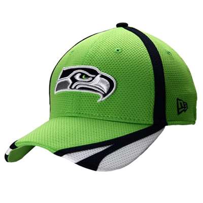 Seattle Seahawks New Era 39Thirty Team Training Hat - Neon