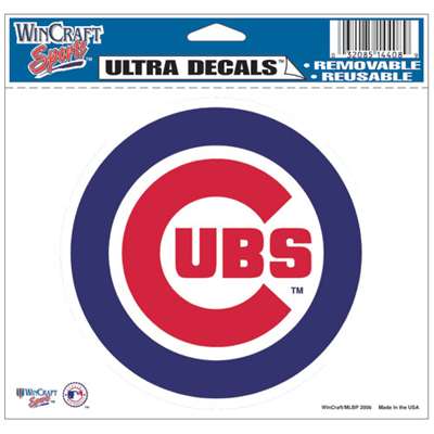 Chicago Cubs Ultra decals 5" x 6"