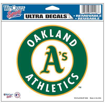 Oakland Athletics Ultra decals 5" x 6"