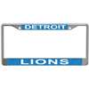 Detroit Lions Metal Inlaid Acrylic License Plate Frame