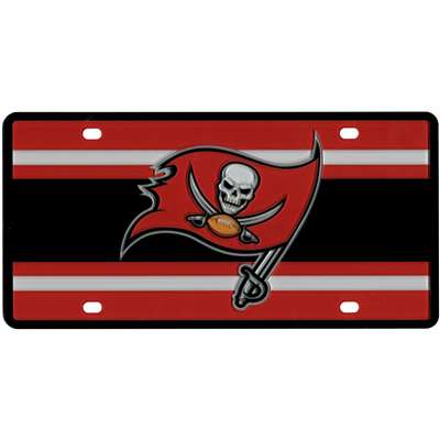 Tampa Bay Buccaneers Full Color Super Stripe Inlay License Plate