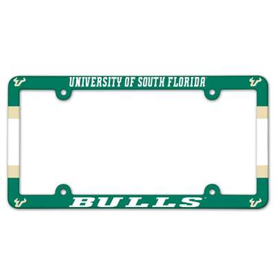 South Florida Bulls Plastic License Plate Frame