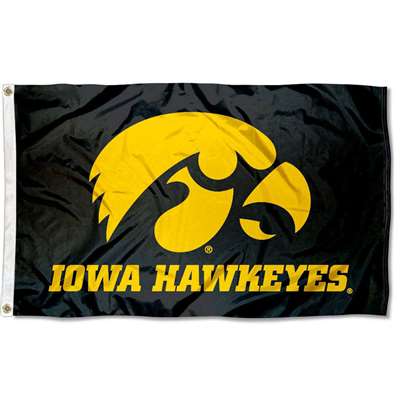 Iowa Hawkeyes 3' x 5' Flag - Black