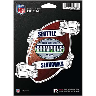Seattle Seahawks Super Bowl Champions Die-Cut Decal