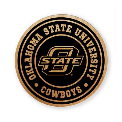 Oklahoma State Cowboys Alderwood Coasters - Set of 4