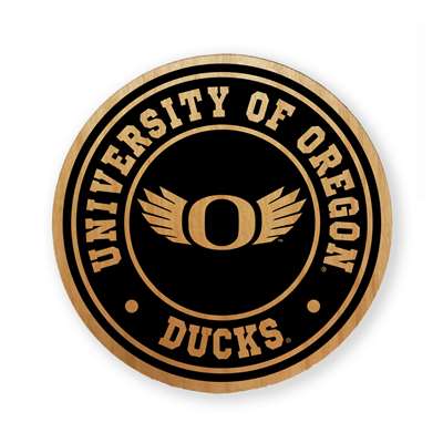 Oregon Ducks Alderwood Coasters - Set of 4