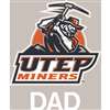 Texas El Paso Miners Transfer Decal - Dad