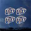 UTEP Miners Transfer Decals - Set of 4