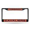 Virginia Cavaliers Inlaid Acrylic Black License Plate Frame