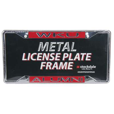 Western Kentucky Hilltoppers Metal Alumni Inlaid Acrylic License Plate Frame