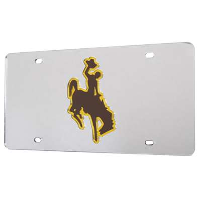 Wyoming Cowboys Inlaid Acrylic License Plate