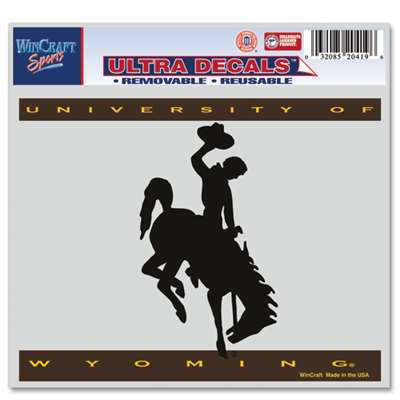 Wyoming Cowboys Ultra Decals 5" X 6"