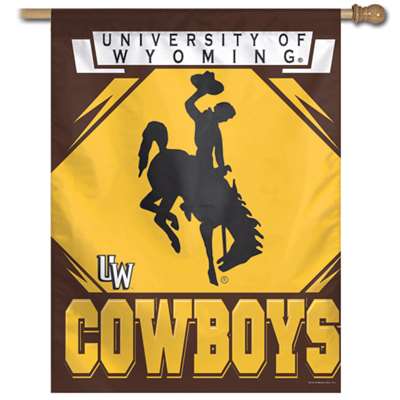 Wyoming Cowboys Banner/vertical Flag 27" X 37"