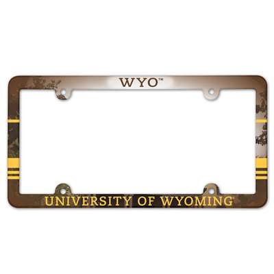 Wyoming Cowboys Plastic License Plate Frame