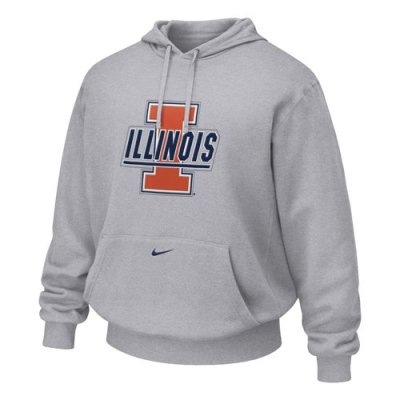 Illinois Hooded Sweatshirt - Nike Logo Hoody