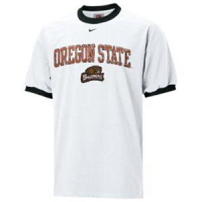 Oregon State Scribble Ringer Nike T-shirt