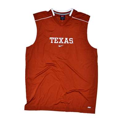 Nike Texas Longhorns Fast Break Dri-fit Sleeveless Shooting Shirt