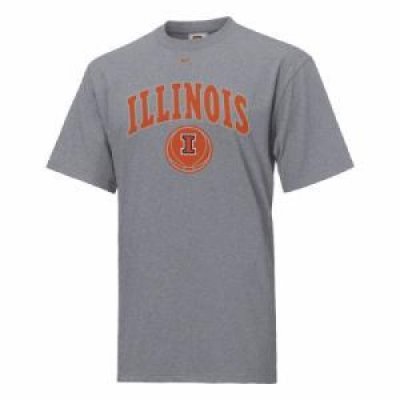 Illinois Heathered Basketball Nike T-shirt