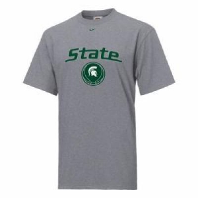 Michigan State Heathered Basketball Nike T-shirt