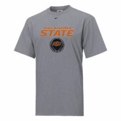 Oklahoma State Heathered Basketball Nike T-shirt