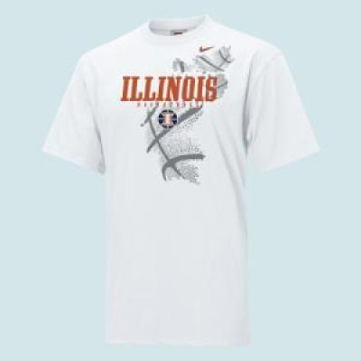 Illinois Basketball Fan Nike T-shirt