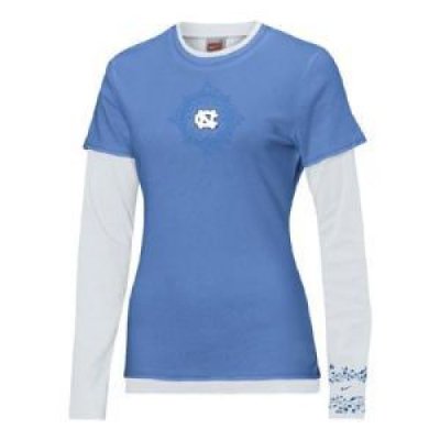 North Carolina Women's Nike Layered Universi-t-shirt